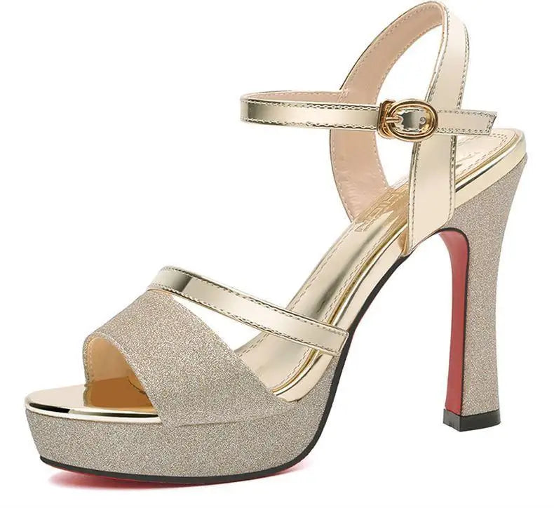 Luxury Women's Pumps Peep Toe Sexy Sandals -High Quality