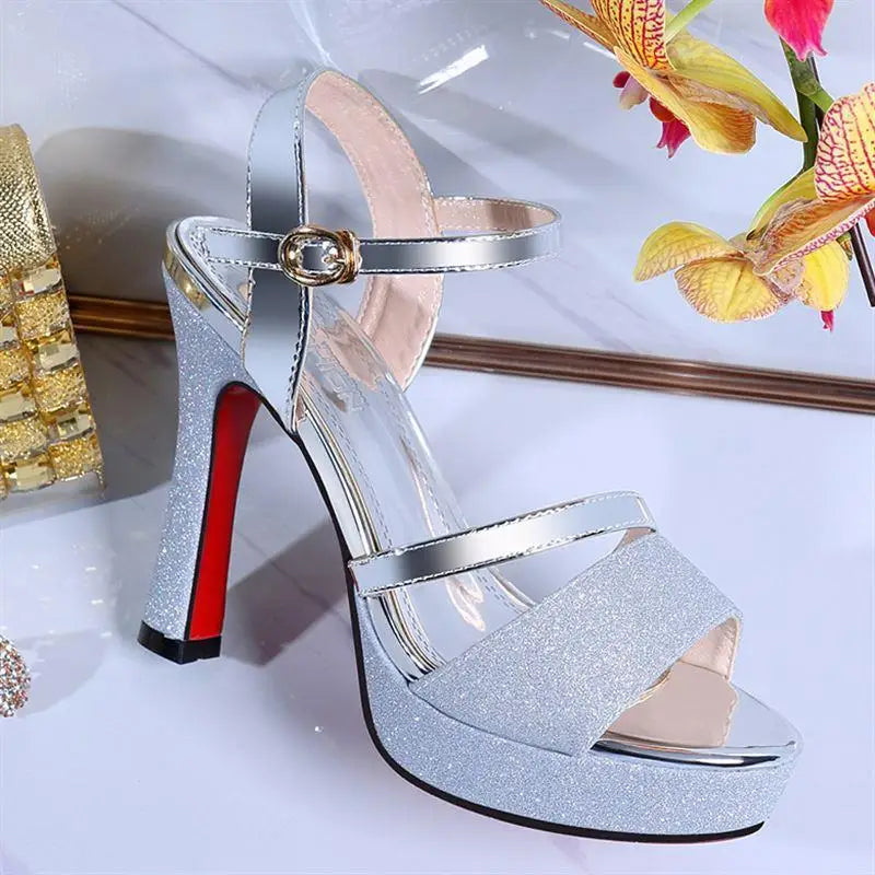 Luxury Women's Pumps Peep Toe Sexy Sandals -High Quality