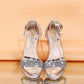 Fashion Women's Sandals Gold and Silver Low Heel Casual
