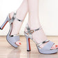 Luxury Women's Pumps Peep Toe Sexy Sandals -High Quality