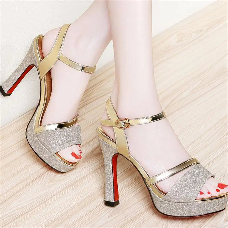 Luxury Women's Pumps Peep Toe Sexy Sandals -High Quality