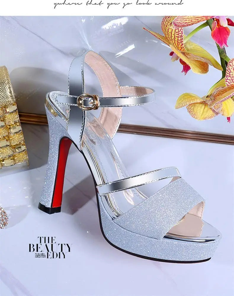 Luxury Women's Pumps Peep Toe Sexy Sandals -High Quality