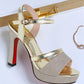 Luxury Women's Pumps Peep Toe Sexy Sandals -High Quality