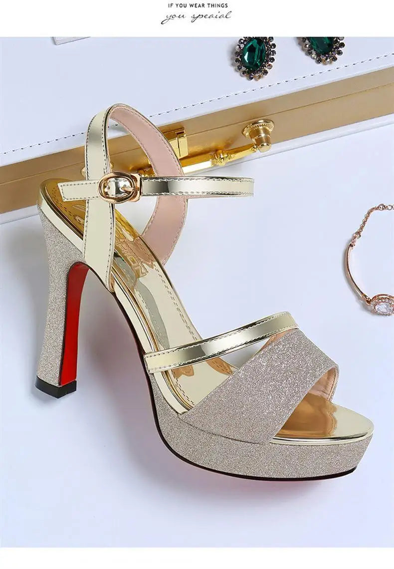 Luxury Women's Pumps Peep Toe Sexy Sandals -High Quality