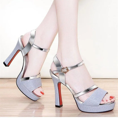 Luxury Women's Pumps Peep Toe Sexy Sandals -High Quality