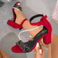 Women Fashion Heel Sandals- Comfortable Anti-Slip Round Toe Open