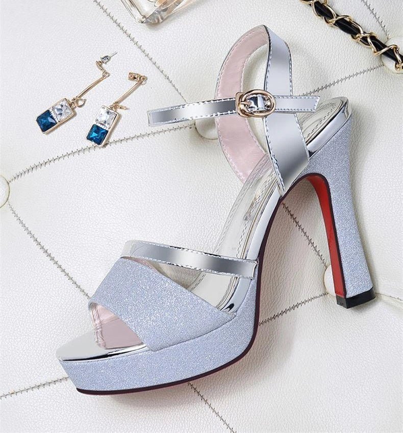 Luxury Women's Pumps Peep Toe Sexy Sandals -High Quality