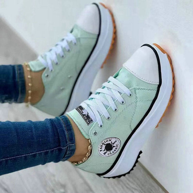 Women Canvas Sneakers - Mileina Shop