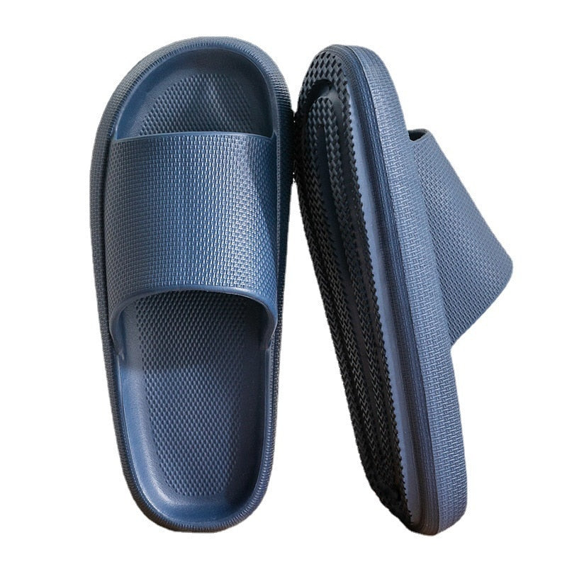 Thick Platform Slippers Cloud Slippers Non-slip EVA Soft Waterproof Women Sandals Damping Silent Bathroom Indoor Shoes for Women - Mileina Shop
