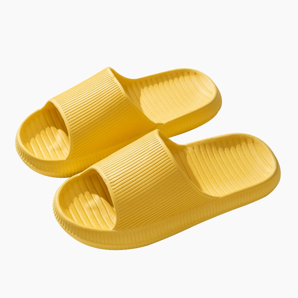 Thick Platform Slippers Cloud Slippers Non-slip EVA Soft Waterproof Women Sandals Damping Silent Bathroom Indoor Shoes for Women - Mileina Shop