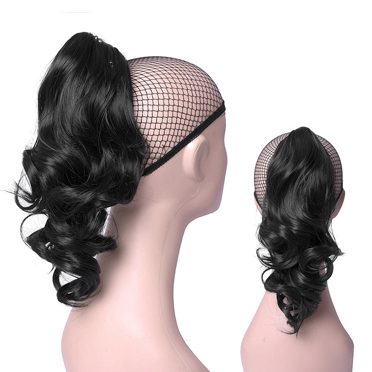 TOPREETY Synthetic Hair Heat Resistant 90gr Wavy Claw Clip in/on Ponytail Hair Extensions CP-222 - Mileina Shop