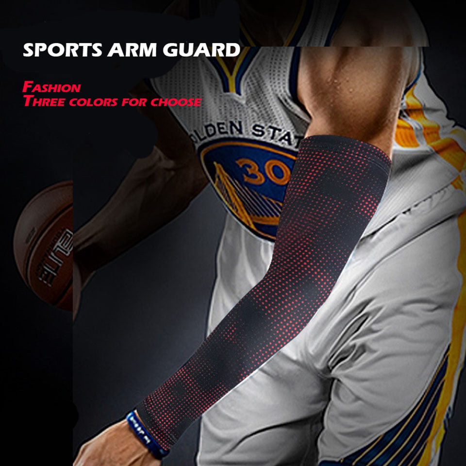 Men Breathable Quick Dry UV Protection Running Arm Sleeves/ Elbow Pad Fitness - Mileina Shop
