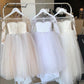 Puffy Tulle Lace Ball Gown Flower Girl Dresses Long Sleeve Girl Princess Dress Illusion Girl Wedding Party Dress First Communion - Mileina Shop