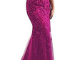 Off the Shoulder Long Mermaid Evening Dresses Lace abiti da sera Applique Robe De Soiree longue Formal Gowns abiye gece elbisesi - Mileina Shop