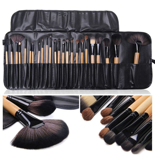 Gift Bag Of  24 pcs Makeup Brush Sets Professional Cosmetics Brushes- Eyebrow Powder -Foundation Shadows -Pinceaux Make Up Tools - Mileina Shop